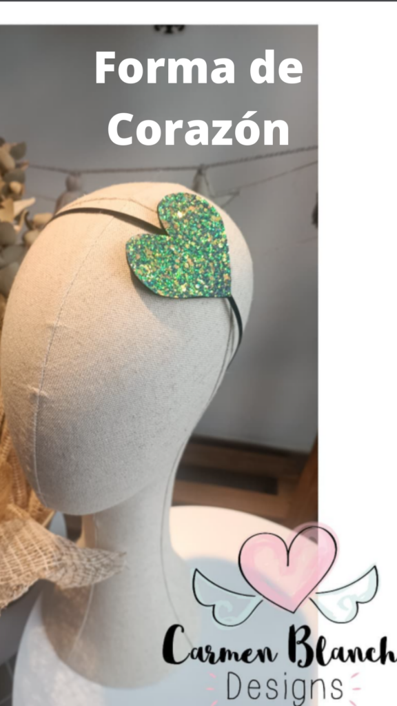 Idea pins diadema forma de corazon
