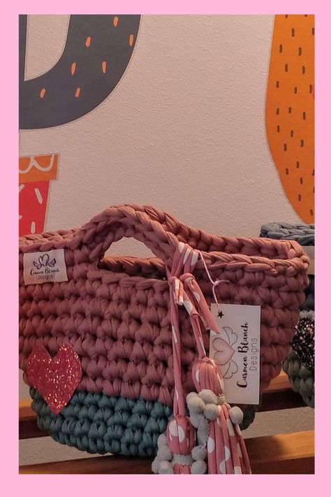bolso de trapillo cobrizo gris otra perpectiva
