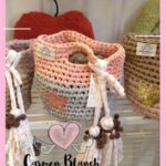 bolso de trapillo gris flojo rosa flojo