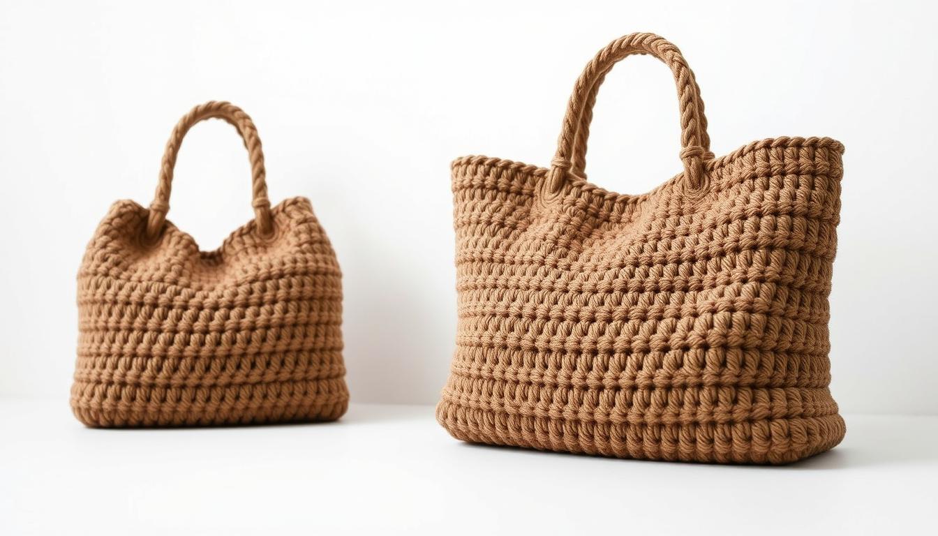 Bolsos tejidos a crochet con trapillo