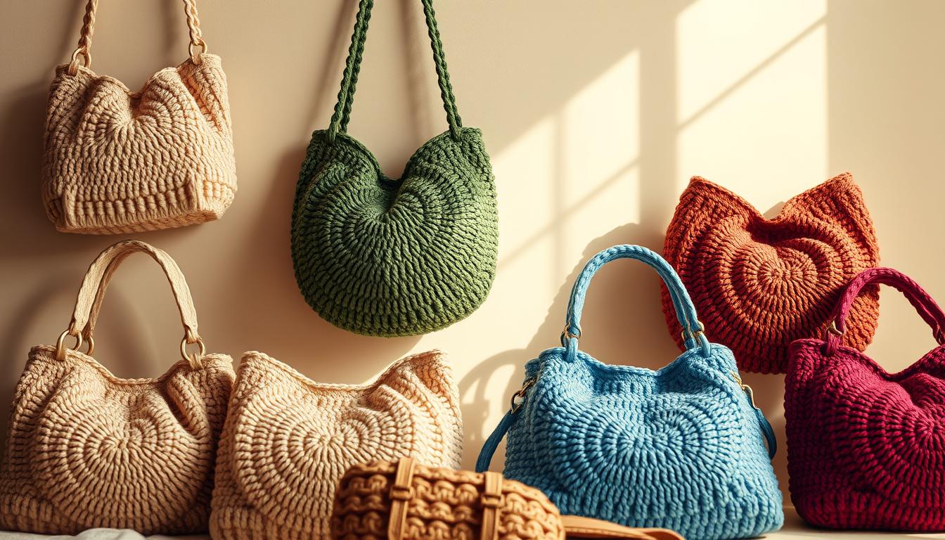 bolsos de trapillo a crochet