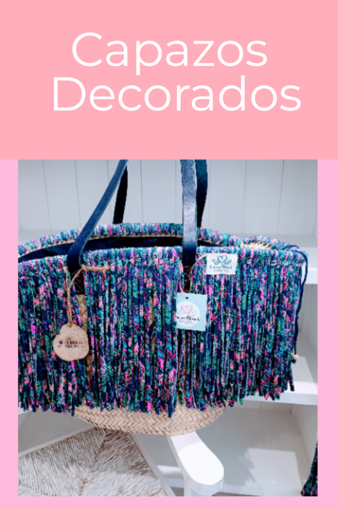 capazos decorados azul marino