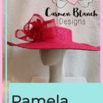 pamela de color rojo con detalle
