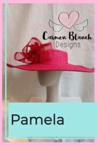 pamela de color rojo con detalle